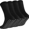 Non Slip Grip Socks for Men Women Crew Grippy Socks for Hospital Elderly