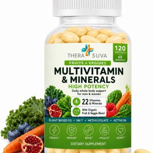 All Natural Multivitamins & Minerals Daily Men & Women 120 Veggie Softgels