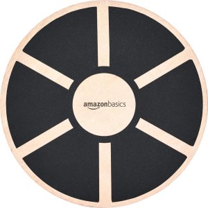 Amazon Basics Wood Wobble Balance Trainer Board, Slip Resistant, for Exercise and Core Strength