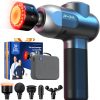BOB AND BRAD C2 Ultra Massage Gun with Heat, Red LED & Infrared, FSA Eligible Deep Tissue Percussion Massager for Pain Relief, Electric Muscle Recovery for Athletes, HSA Approved