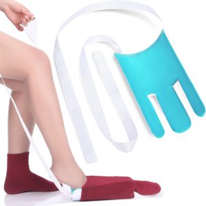 CAidRE Sock Aid – Sock Aid Device for Seniors, Disabled, Pregnant – Sock Helper Aide Tool – Sock Assistant Device No Bending | Designed for Seniors, Pregnant Women & Limited Mobility, Non-Slip Terrycloth & Nylon Lining for Independent Dressing