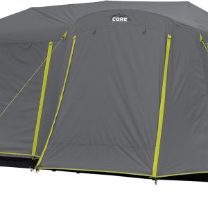 CORE Instant Cabin Tents | Family Cabin Multi Room Pop Up Tents Car Camping | Included Storage Pockets for Camping Accessories