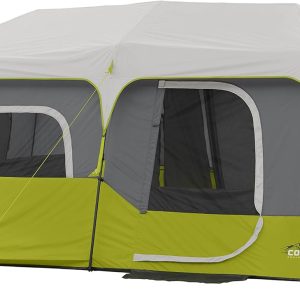 Core 9 Person Instant Cabin Tent – 14′ x 9′, Green (40008)