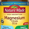 Nature Made Magnesium Citrate 250 mg per Serving, 120 Softgels | High Absorption Magnesium Supplements for Men and Women, Support for Muscle, Nerve, Bone and Heart, 60 Day Supply