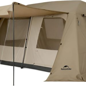 Naturehike Village Lite Camping Tent, 60S Easy Setup Instant Tents for Camping, Double Layer 4/8 Person Tent with with Full Rainfly