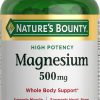 Nature’s Bounty Magnesium 500 mg Tablets, High Potency Magnesium Supplement for Bone & Muscle Health, Whole Body Support, 200 Count (Pack of 1)