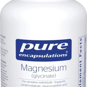 Pure Encapsulations Magnesium (Glycinate), 90 Capsules | Supplement to Support Stress Relief, Sleep, Heart Health, Nerves, Muscles, and Metabolism*, with Magnesium Glycinate