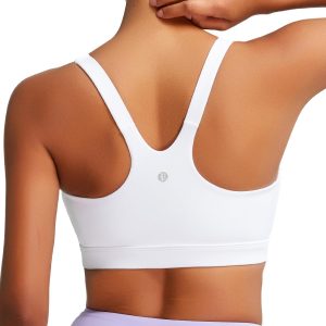 RUNNING GIRL Sports Bra for Women, Molded Cup High Impact Sports Bras for Women with Sewn in Pads