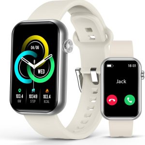 Smart Watch Fitness Tracker, Bluetooth Call, Health Monitor for Men Women