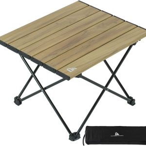 Ultralight Compact Camping Folding Table (Nature- S) | with Carry Bag, for Camping Backpacking Hiking Beach Picnic