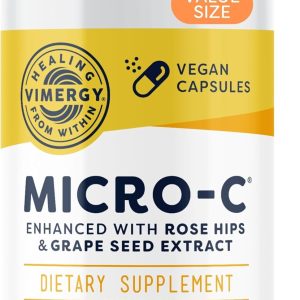 Vimergy Micro-C® Vitamin C Capsules 500mg, Vegan, 300 Servings, Value Size | Whole Body Immunity*, Equal to 7 Oranges, Promotes Collagen* and Healthy Bones*, Kosher, Vegan & Gluten-Free