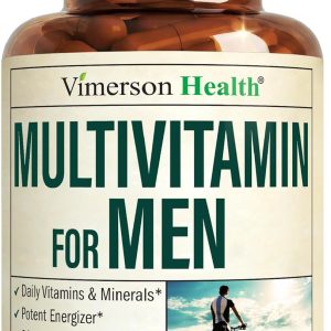 Vimerson Health Multivitamin for Men: Methylated B Vitamins, Chelated Minerals and Bioavailable D3 for Focus and Energy Support – Daily Mens Multivitamins and Multiminerals – 60 Capsules